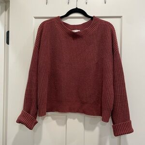 Toad&Co Women's Crew Neck Sweater in Rich Burgundy